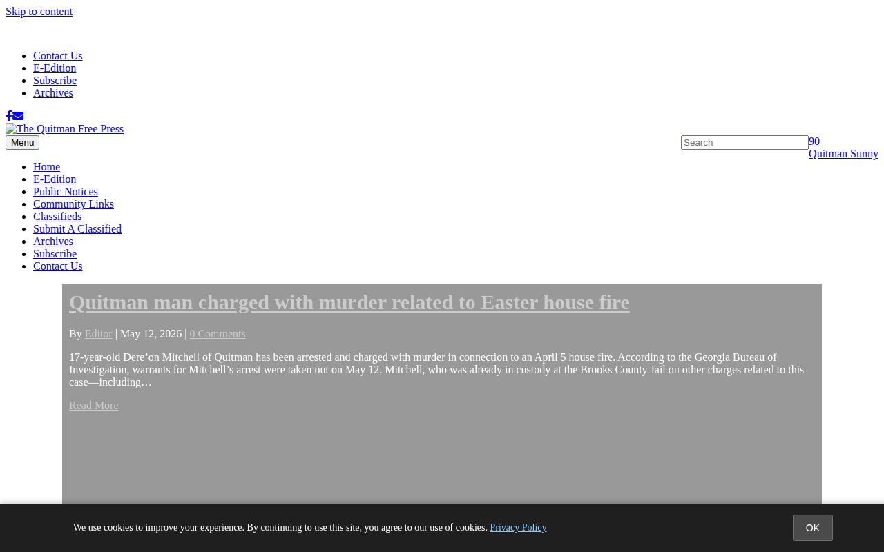 Quitman Free Press local news landing page for Brooks County coverage